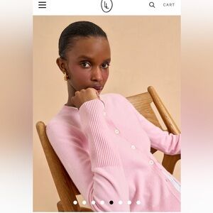 La Ligne Solid Lean Lines Cardigan, NWOT, XS